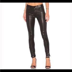 J Brand Skinny Lamb Leather Pants